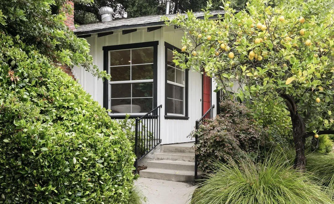 White home with black trim of artist Kenturah Davis