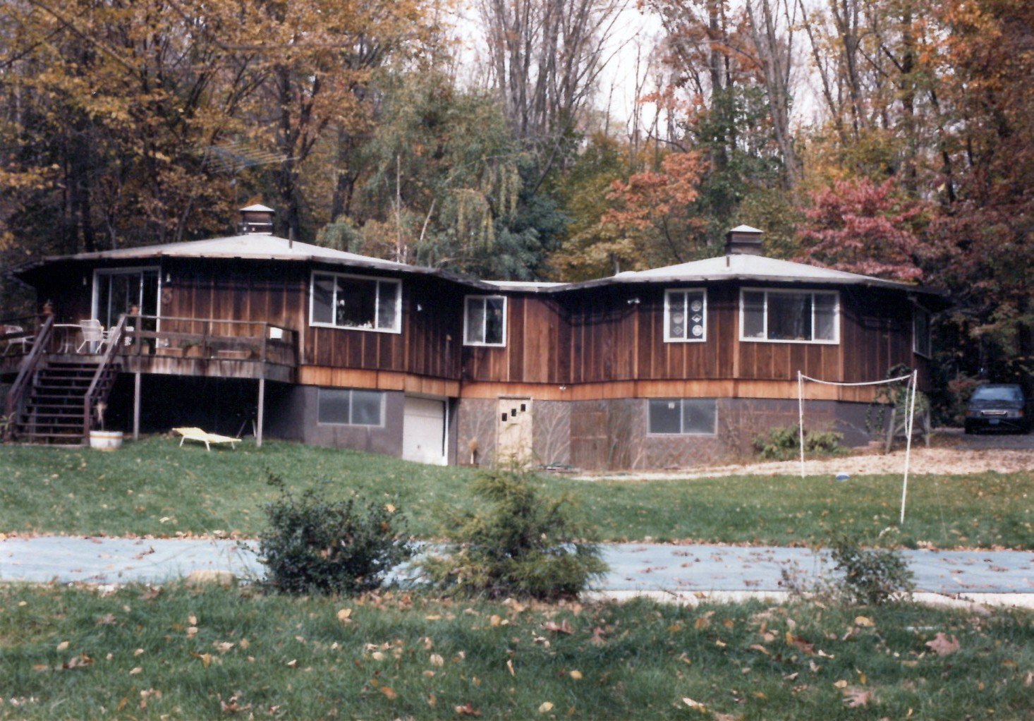 Exterior of 49th Usonia house in Pleasantville, New York
