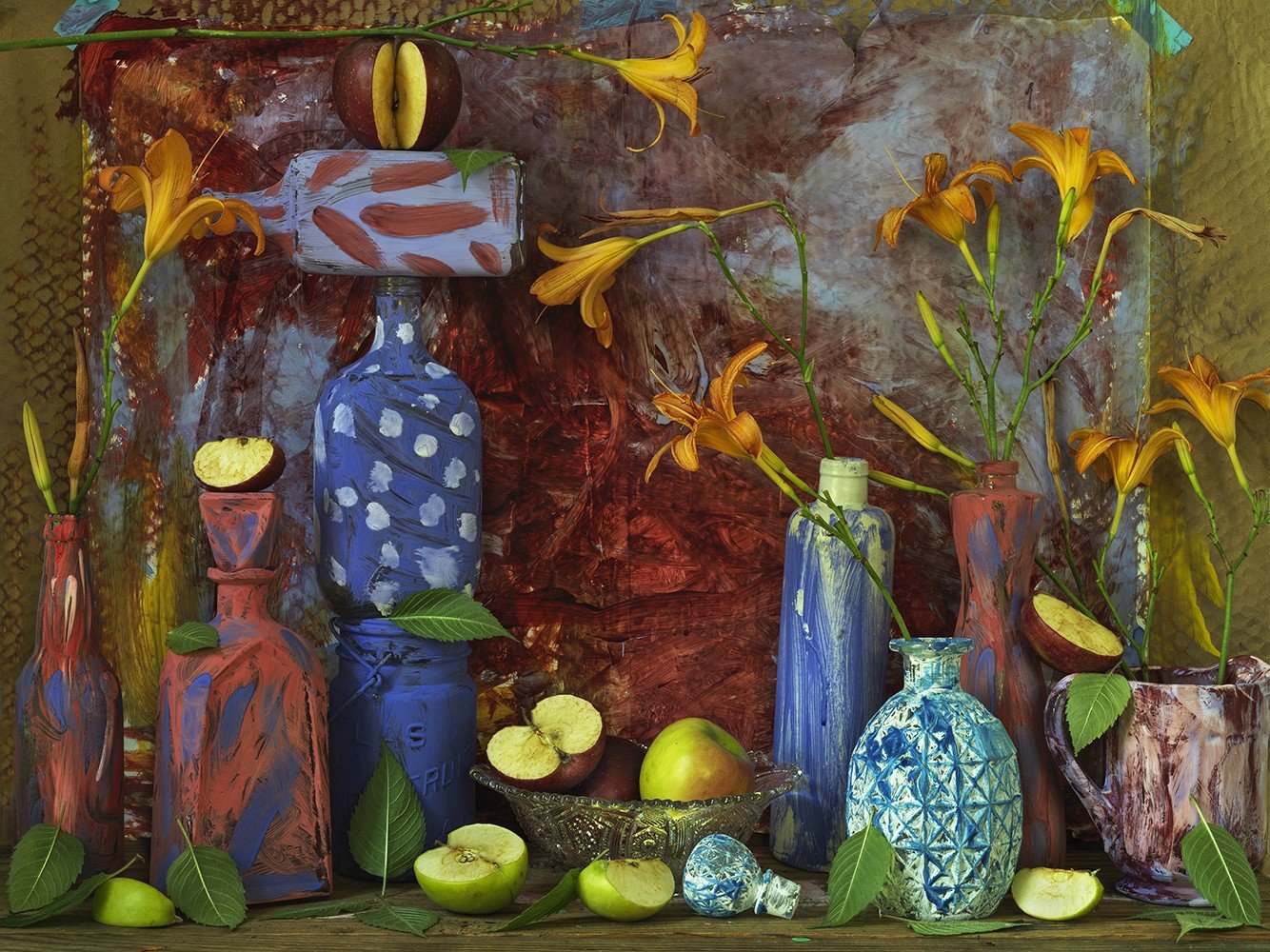 Colorful objects in photograph by Chris and Nino Mottalini from “Nino + Dad (Home Studies)”