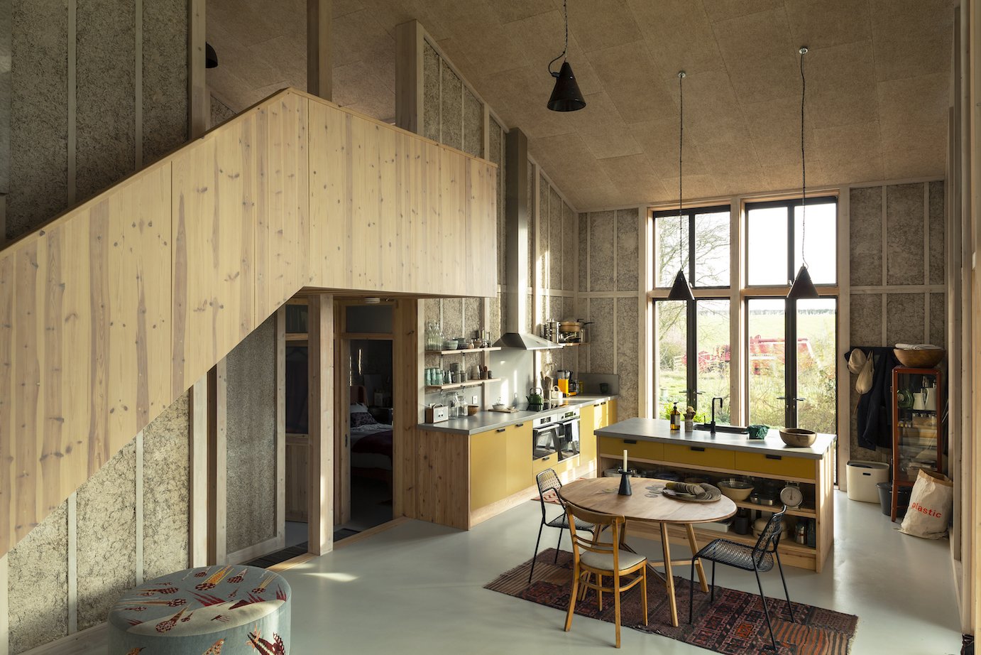 Inside the Flat House, designed by Material Cultures. (Photo: Oskar Proctor)