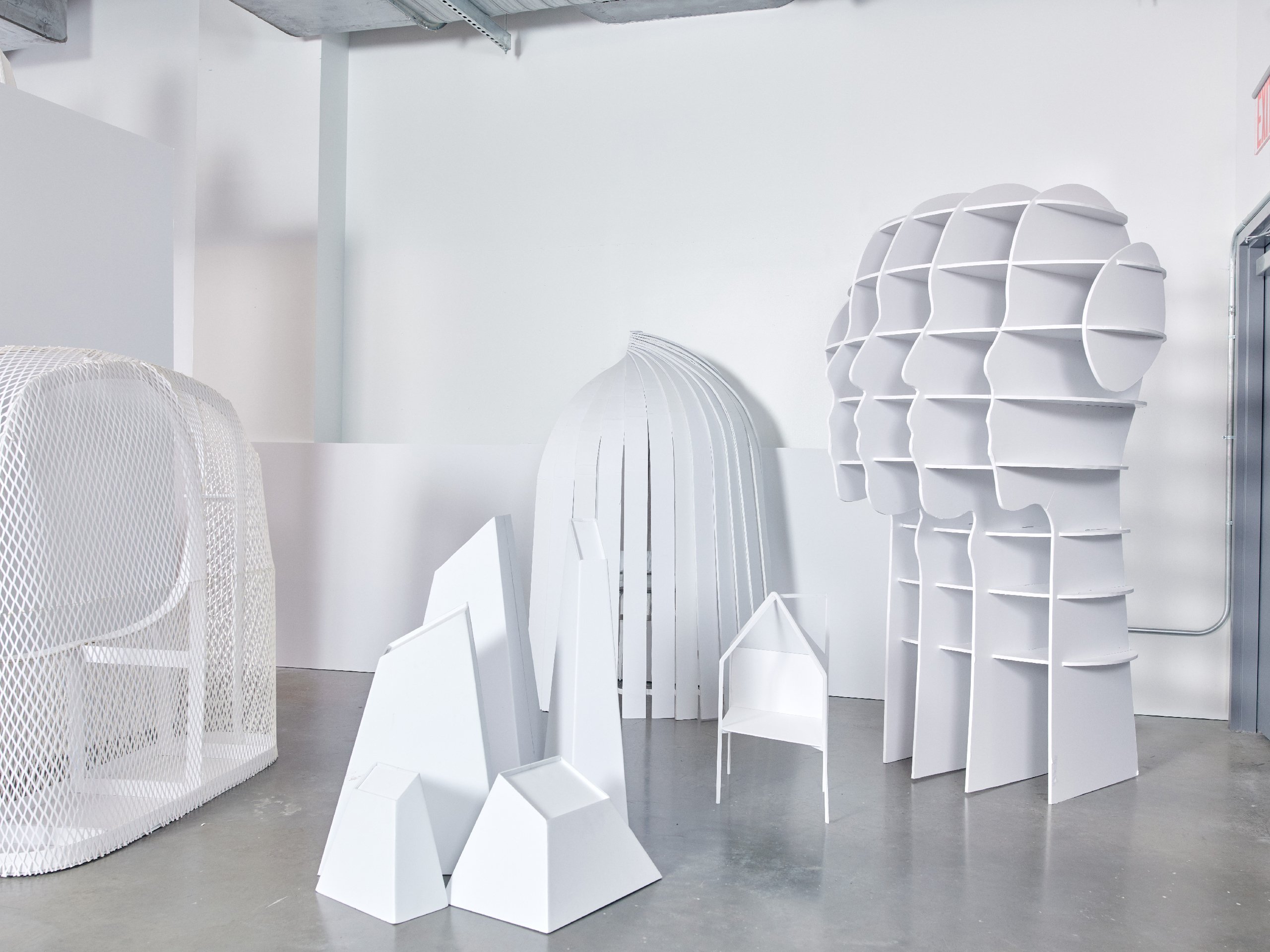 Study models for Stephen Burks’s Shelter in Place collection
